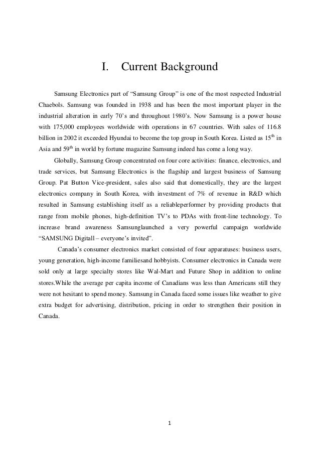 Samsung case analysis samsung operation management case study
